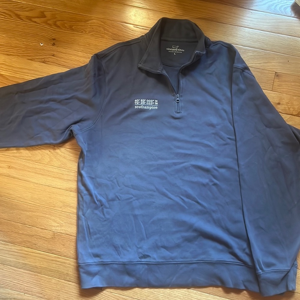 vineyard vines crew half zip